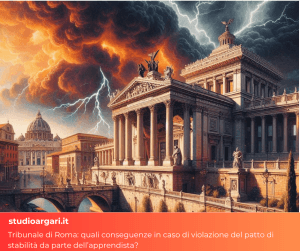 Tribunale di Roma: quali conseguenze in caso di violazione del patto di stabilità da parte dell’apprendista?