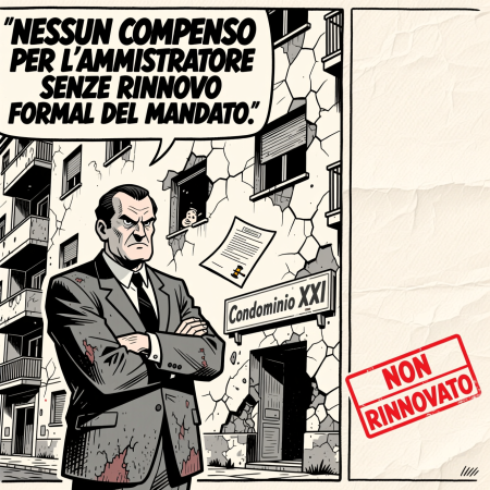 Nessun compenso per l’amministratore di condominio senza rinnovo formale del mandato: