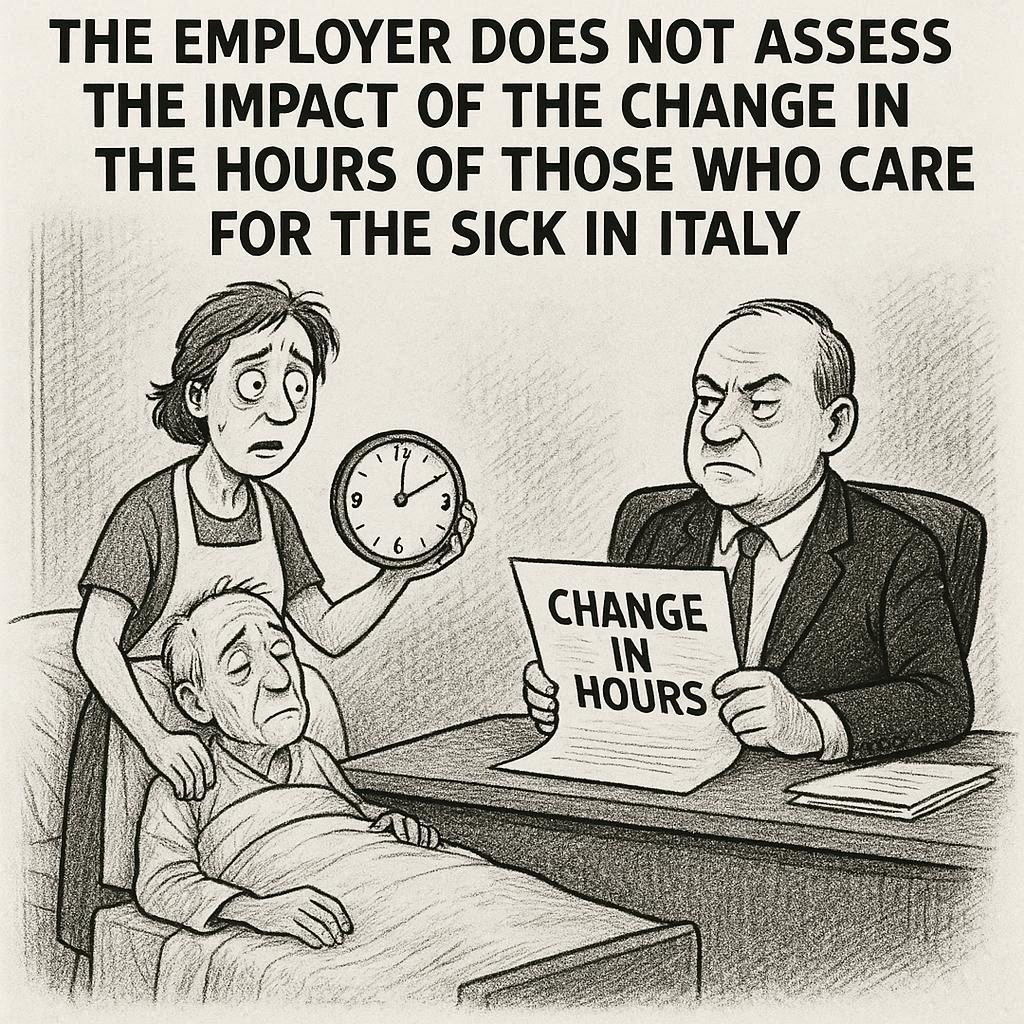 Licenziamento illegittimo se il datore non valuta l’impatto della modifica dell’orario sul caregiver: