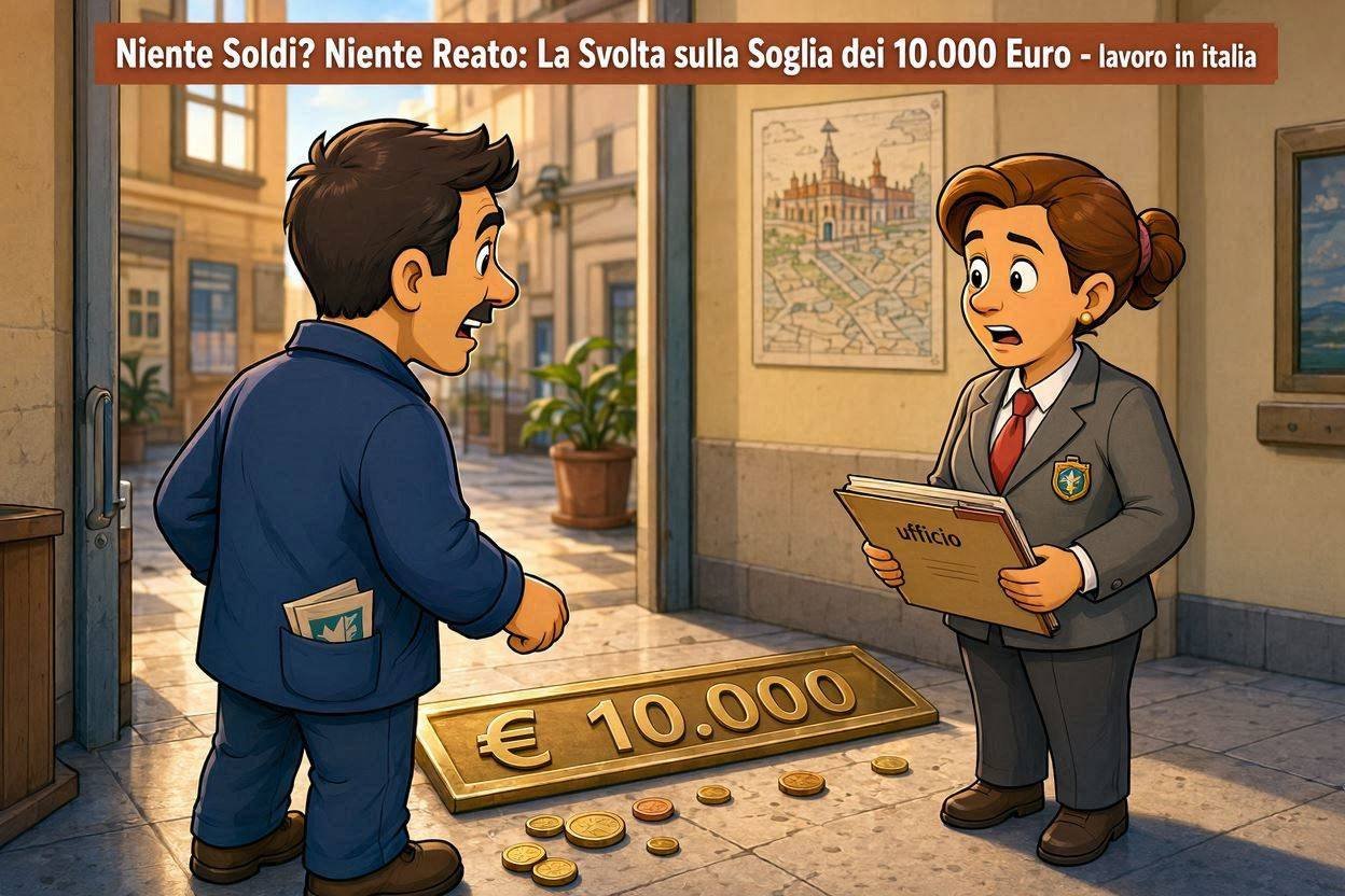 Niente Soldi? Niente Reato: La Svolta sulla Soglia dei 10.000 Euro